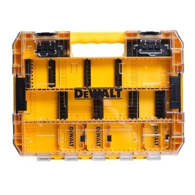 DEWALT Куфар за съхранение на DEWALT, голям ToughCase, отделение за съхранение, държач за накрайници