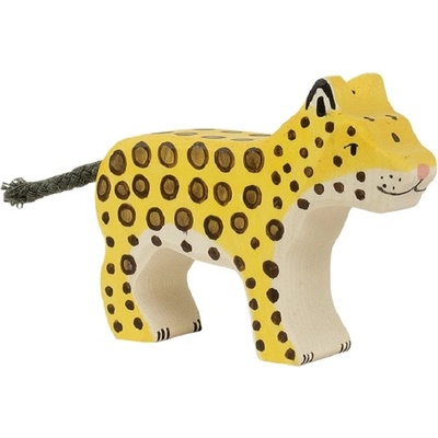Goki Дървена фигурка Goki - Леопард, малък (80567)