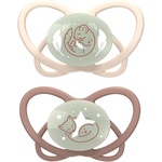 NIP Силиконови залъгалки NIP Green - Нощни, 16-32 м, 2 броя, бежови (24000821316263) - ozone