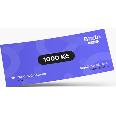 Dárková tištěná poukázka 1000 Kč