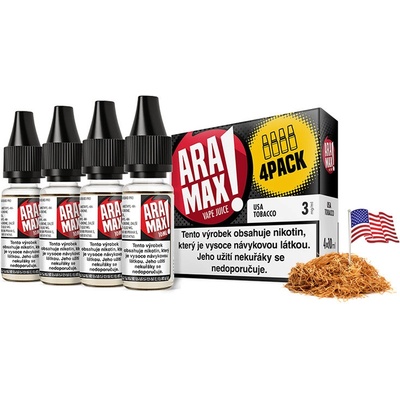 Aramax USA Tobacco 4 x 10 ml 12 mg