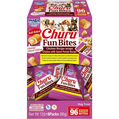 Churu Inaba Fun Bites dog snack kuře&batáty 96 g