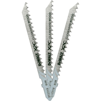 DeWALT DT2218 pilový plátek na tvrdé dřevo a plasty do 60mm čistý řez pro přímočaré pily 100mm 3ks