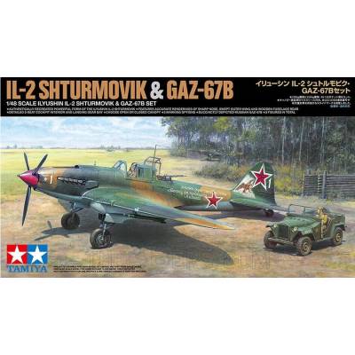 Tamiya IL-2 Shturmovik & Vehicle GAZ-67B 1:48