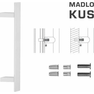 MPkovania FT - MADLO kód K41Z 40x10 mm SP ks Rozteč madla: 210 mm, Rozmer profilu madla: 40x10 mm, Dĺžka: 400 mm