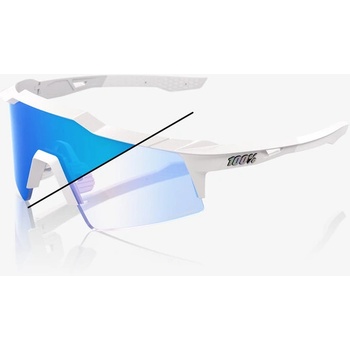 100% % Слънчеви очила Speedcraft SL, Bastille LE - Перлено бял блясък - Синьо огледало фотохромично (60008-00022)