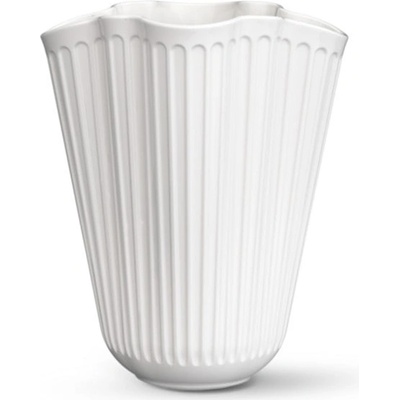 KÄHLER Keramická váza Hammershøi Unfold 16,5 cm, bílá barva, keramika