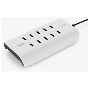 Belkin ROCKSTAR 10-Port 2.4A USB-A Charger - White (B2B139vf)