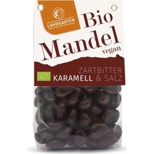 Landgarten BIO Mandle v hořké čokoládě se slaným karamelem 170 g