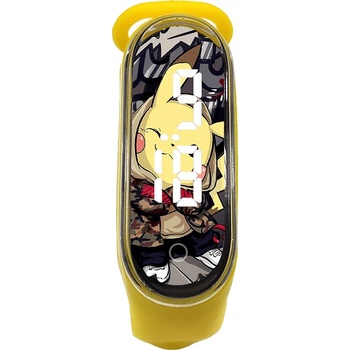 Nubi Детски часовник NUBKI M9, Силиконова каишка, Pikachu (M9-YELLOW)