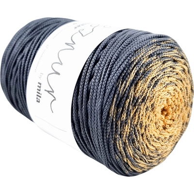 MILA Polyesterová šňůra 3mm/300m - OKROVÁ/ŠEDÁ