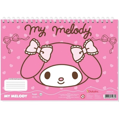 Diakakis Скицник със спирала А4, 30л, My Melody (30204-А-MY MELODY)
