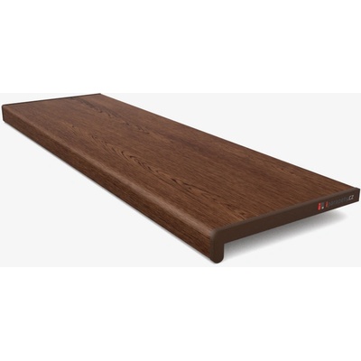 Vnitřní plastový parapet 250x40 mm, Ořech – Zboží Mobilmania