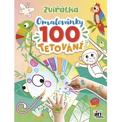 Jiří Models Omalovánky a 100 tetování Zvířátka