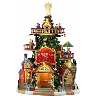 Svietiaci domček Lemax 55311 Vianočná veža Tannenbaum