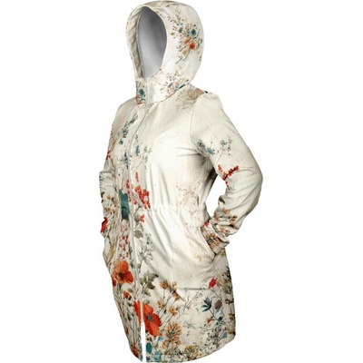 Takoy Panel se střihem 56 dámská softshell bunda vintage květinová krajina