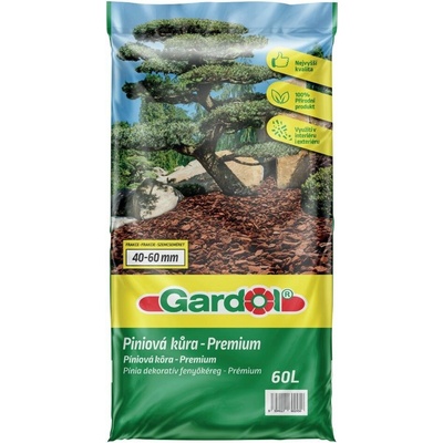 Gardol Dekoračný mulč Píniová kôra, 60 l, 40 – 60 mm, 150292