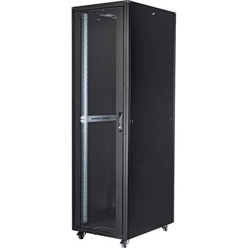 Gunko Стоящ комуникационен шкаф 19", 20U 600x600 мм, Elegant Trio, черен (ELGT20U6060BL111MF1AA0P1)