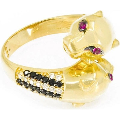 sZlato.cz 3332 Zlatý dámský prsten do tvaru dvou pum