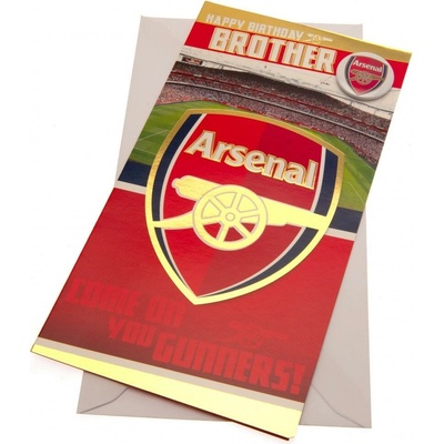 Arsenal FC Narodeninové blahoželanie Arsenal FC, pre brata, 22 x 12 cm