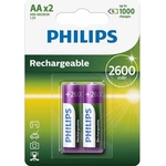 Philips R6B2A260/10 ELEMENTS РЕХАБИЛИРУЕМИ АА 2600 mAh 2-BLISTER (R6B2A260/10)