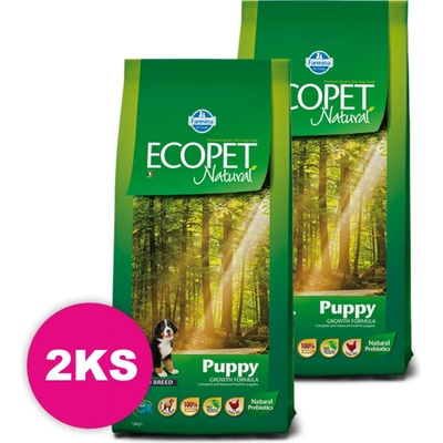 Ecopet Natural Dog Puppy Maxi 2 x 14 kg