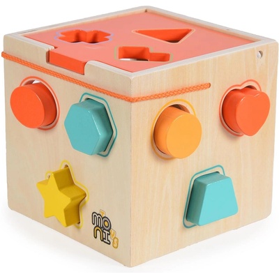 Moni Toys Дървен сортер куб (109202)