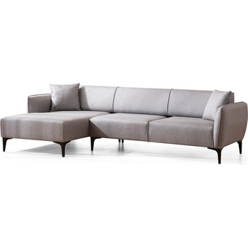 Hanah Home Светлосив ъглов диван , ляв ъгъл Belissimo - Balcab Home (560ARE1803)