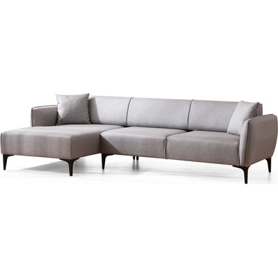 Hanah Home Светлосив ъглов диван , ляв ъгъл Belissimo - Balcab Home (560ARE1803)