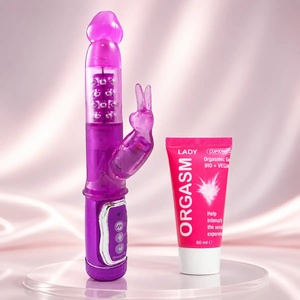 CupidOn USA Hi-tech вибратор Purple Revenous Petite Bunny + Възбуждащ гел
