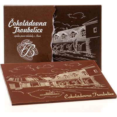 Čokoládovna Troubelice Velká s reliéfem Čokoládovna Troubelice mléčná 51% 120 g