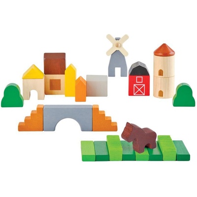 PlanToys Stavebnice - Na venkově