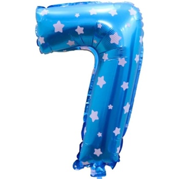 Amscan Balónek fóliový narozeniny číslo 7 modré 86 cm