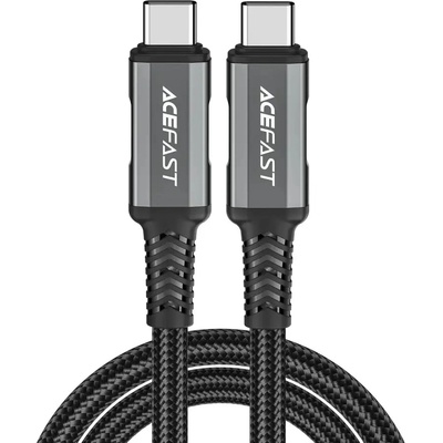 ACEFAST Кабел Acefast C1-09, USB-C към USB-C, USB4, PD3.1, 5A, 1m, сиво-черно (C1-09)