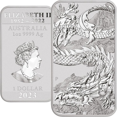 Perth Mint Dragon Silver 1 Oz