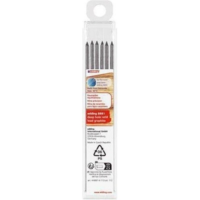 Edding Náhradní náplň k technické tužce pro značení otvorů 8881 grafitová 2,8 mm 7110042000