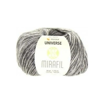 Mirafil Příze Universe Solid 460 - šedá melange