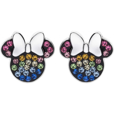 Disney strieborné náušnice kôstky Minnie Mouse E903207SRML