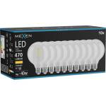Mexen Vintis 10x LED влакнеста крушка E27, G95, 4W, Топла - 2700K, 470 lm, прозрачна (L157-E27-0427-00x10)