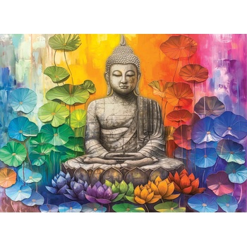 EUROGRAPHICS - Puzzle Colorful Buddha - 1 000 piese