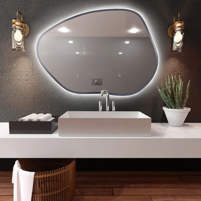 Baltica Design Bright Stain I 90x64 cm strieborná 5904107918990