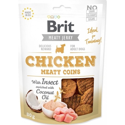 Brit Care Brit Jerky Chicken with Insect Meaty Coins 80 g