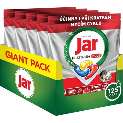 Jar Platinum Plus All in1 Lemon tablety do myčky 114 ks