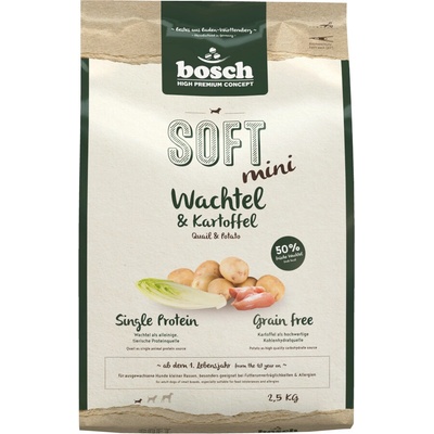 Bosch Soft Mini Quail & Potato 2,5 kg