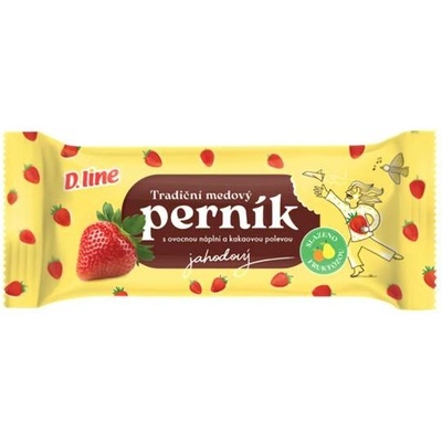 D.line Medový perník jahoda 50 g