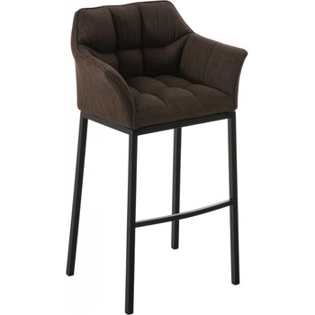 Design-Shop Damas E4 látka hnědá / černý rám