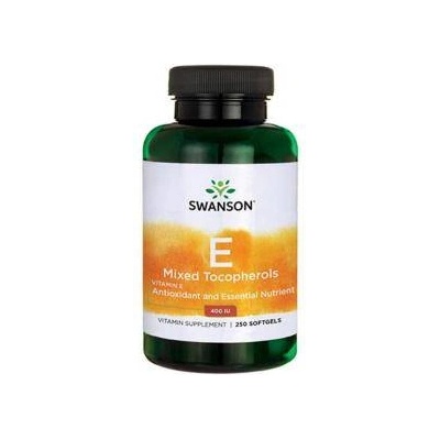 Swanson Витамин Е смесени токофероли Swanson, 400IU, 250 Softgel. , 4380