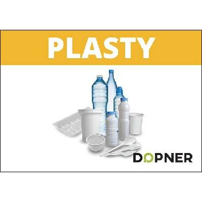 Dopner Nálepka plast na popelnice - A4