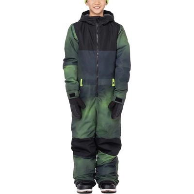 686 kombinéza Boys Shazam One-Piece Green Flash Spray Clrblk – Hledejceny.cz