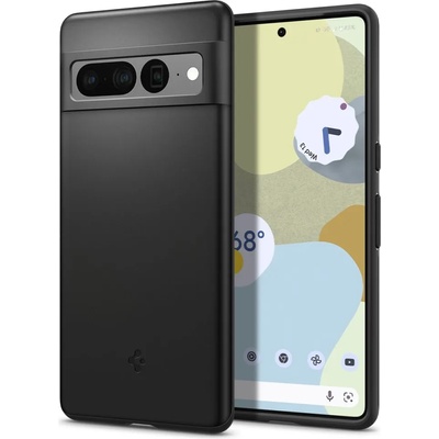 Spigen Противоударен Калъф за Google Pixel 7 Pro, Spigen Thin Fit Case, Черен (ACS04733)